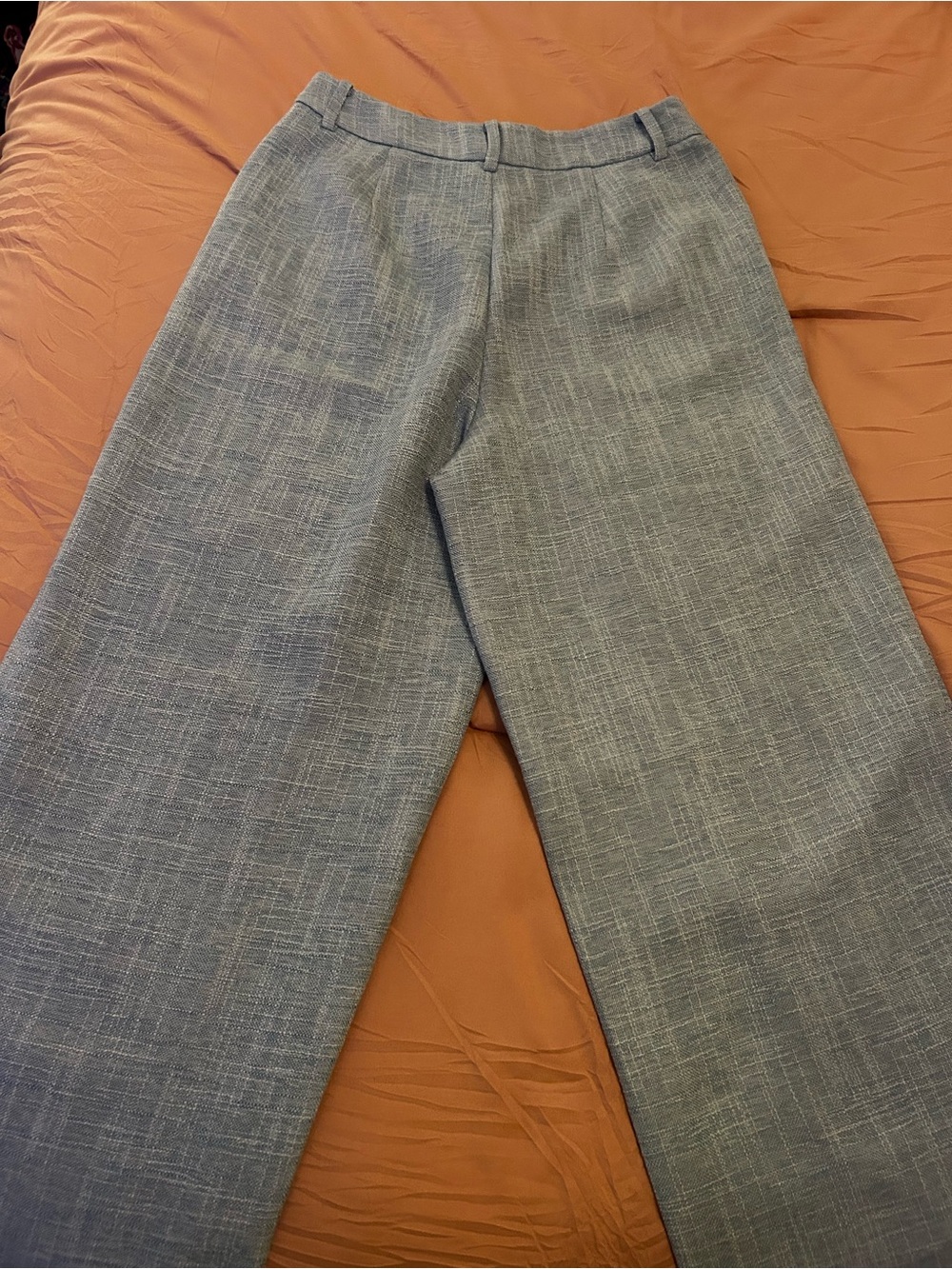 Commense Light Blue Textured Vest and Pants Set with Gold Buttons. Size M. - Picture 16 of 16